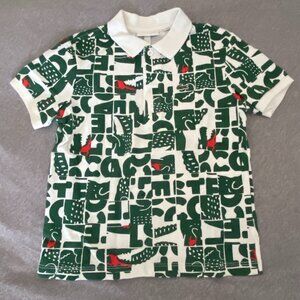 Lacoste Boys Heritage Graphic Print Cotton Piqué Polo Shirt Size 6 Years